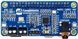 Audio Codec Hat for Raspberry Pi